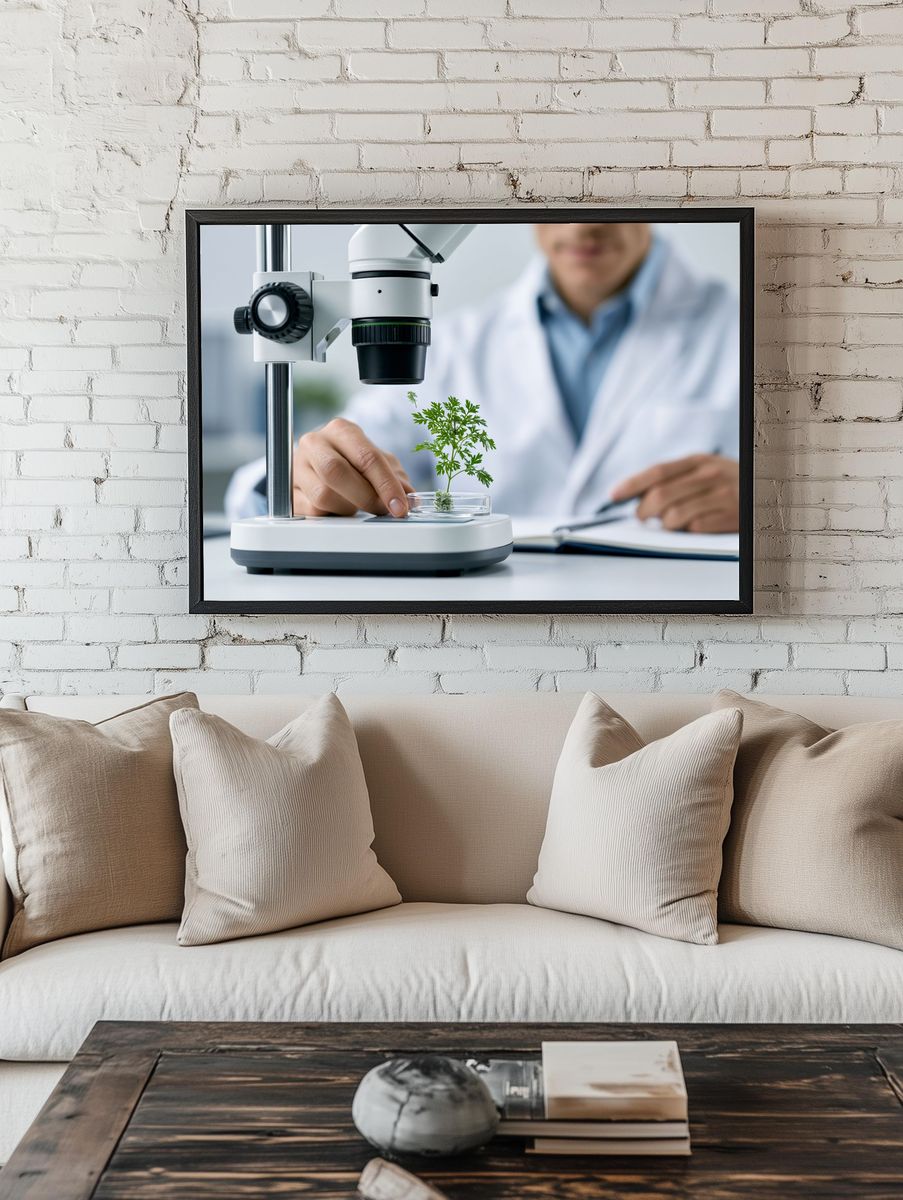 Microscope Lab Study Photography Poster. room preview