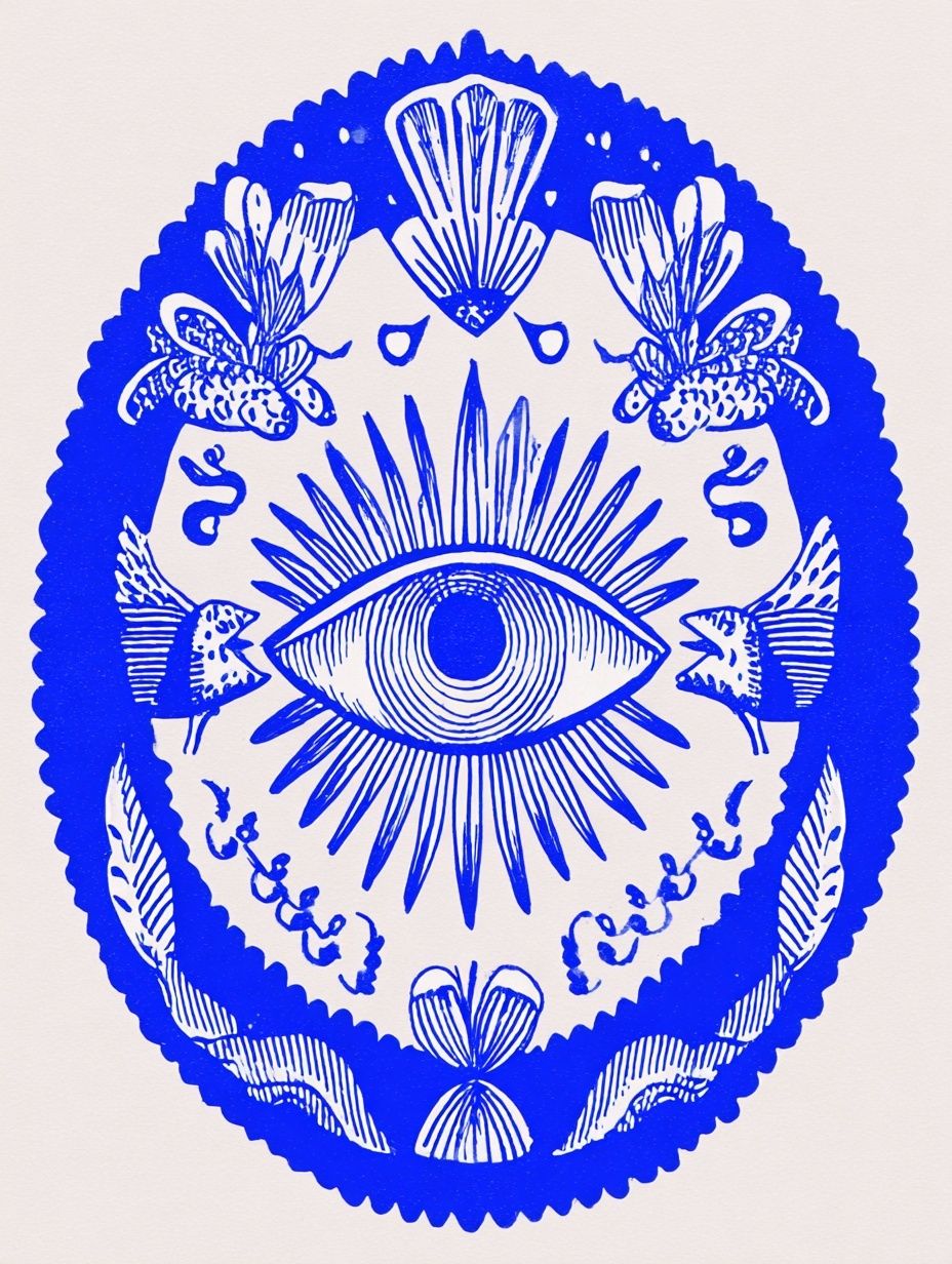 Mystical Eye Illustration Poster. poster — illustration art