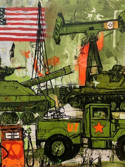 Military Vehicles Pop Art Poster.