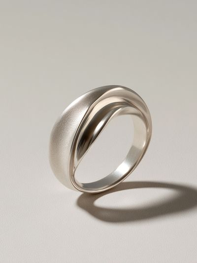 Silver Ring Minimalist Print. poster