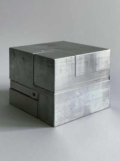 Metal Cube Still Life Poster. poster