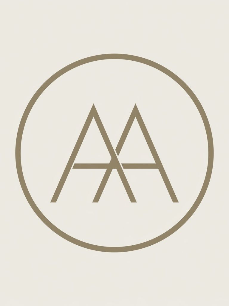 Minimal Monogram Circle Print. poster — minimalist art