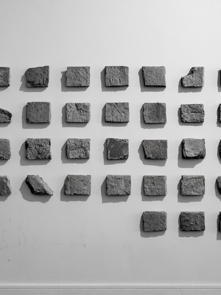 Stone Grid Minimalist Poster. poster — minimalist art
