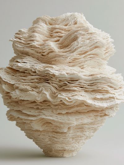 Textured Stone Sculpture Minimalist Print.