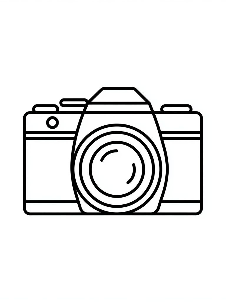Camera Line Art Poster. poster — minimalist art
