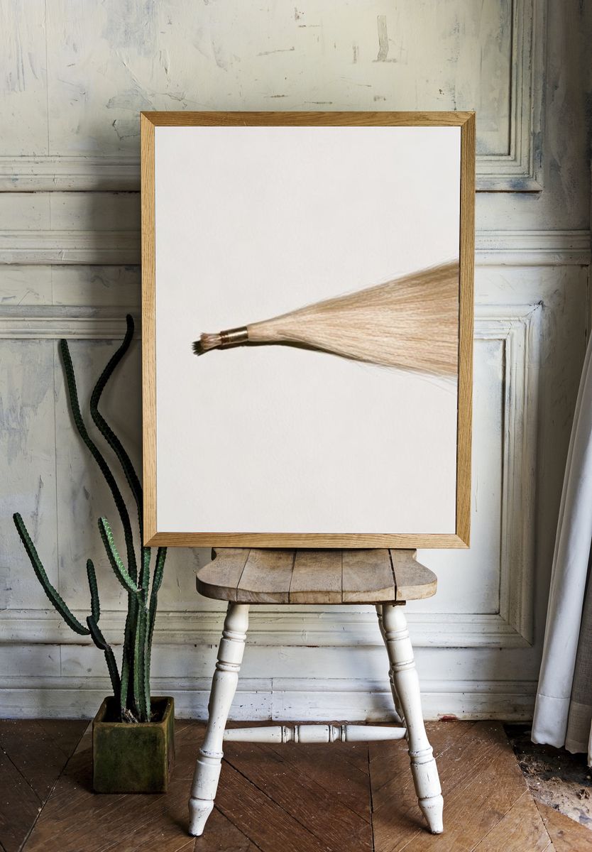 Paintbrush Bristle Study Print. — room view 1