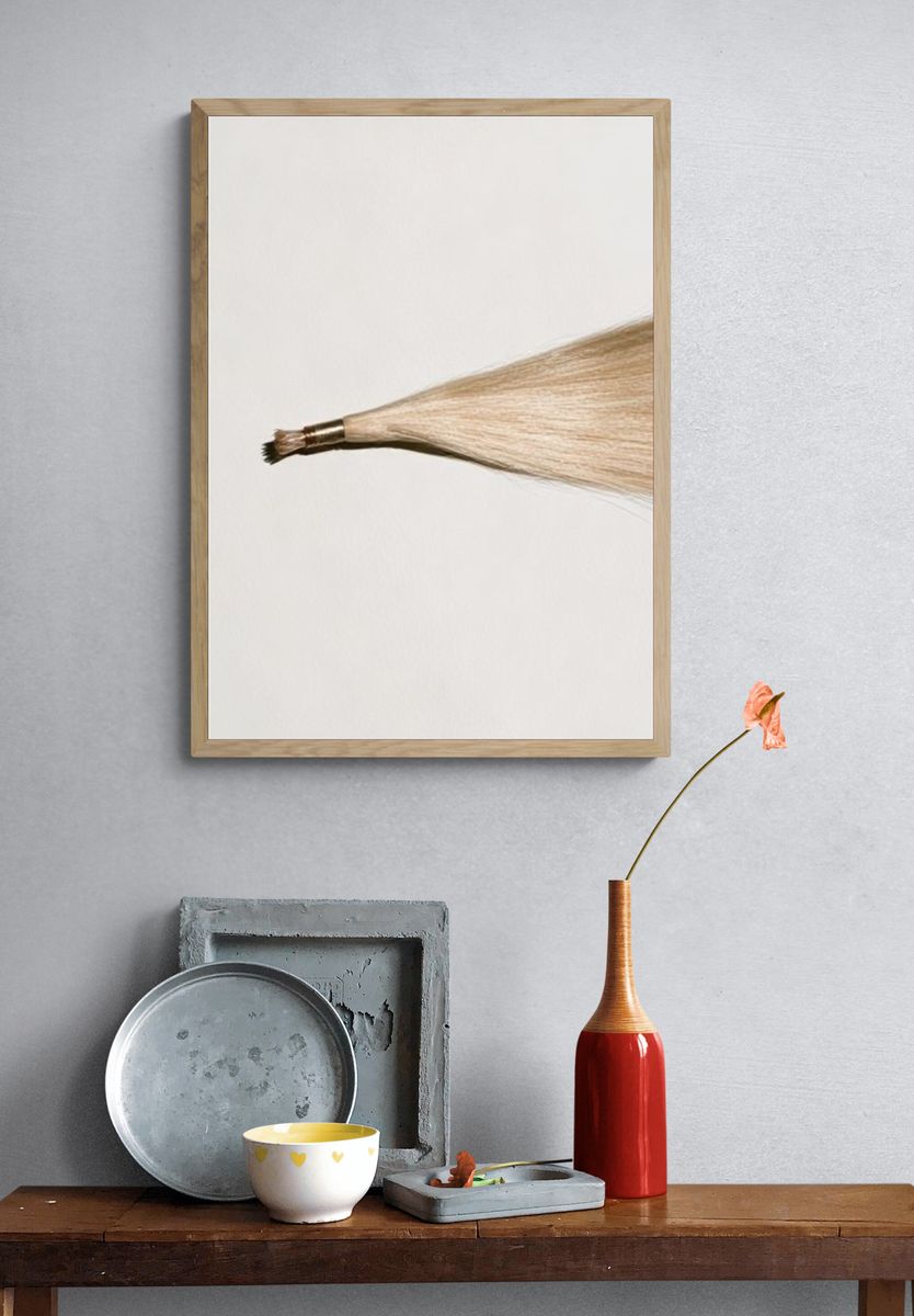 Paintbrush Bristle Study Print. — room view 3