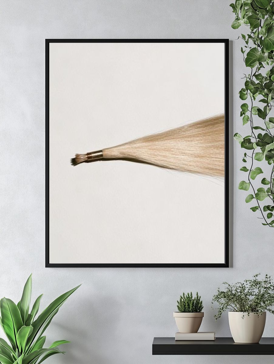 Paintbrush Bristle Study Print. — room view 4