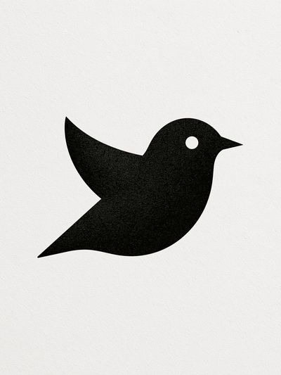 Minimal Bird Silhouette Print. poster