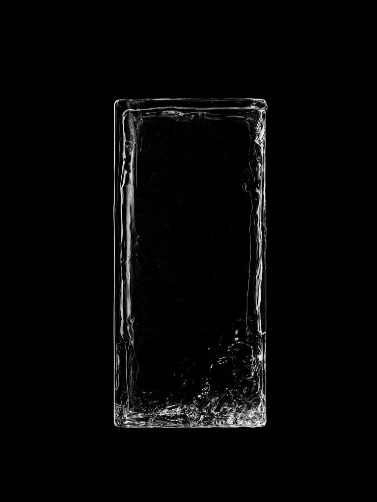 Minimalist Ice Block Poster. poster — minimalist art