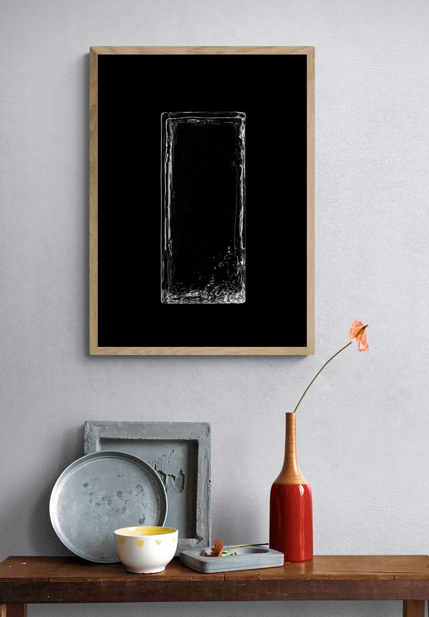 Minimalist Ice Block Poster. — room view 3