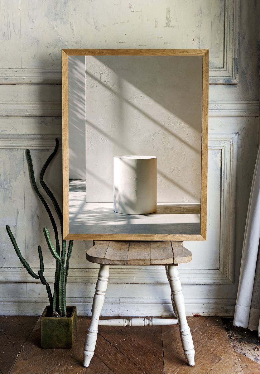Sunlit Minimal Interior Poster. — room view 1