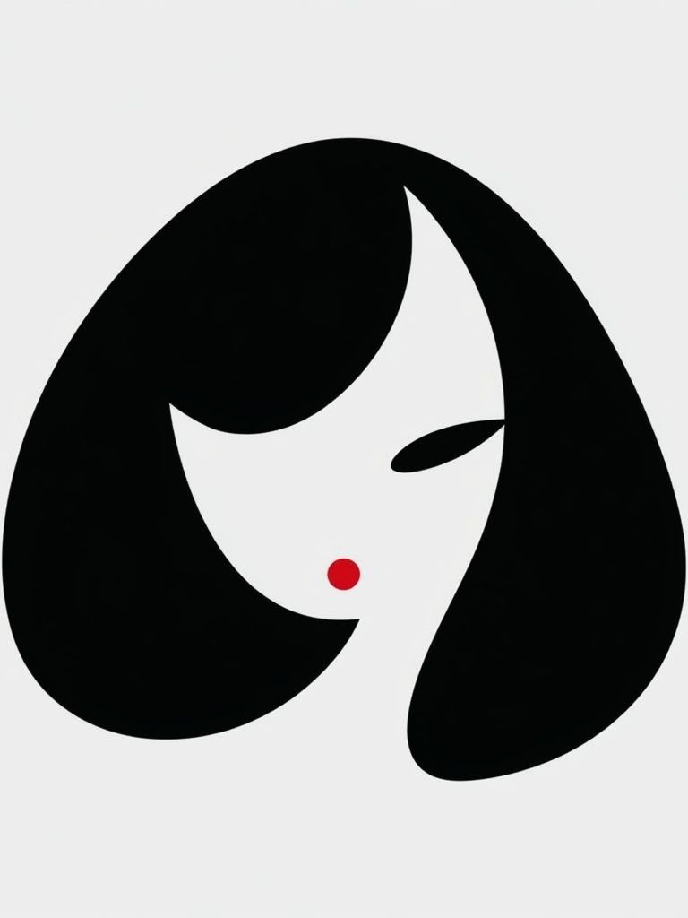 Minimalist Woman Face Poster. poster detail