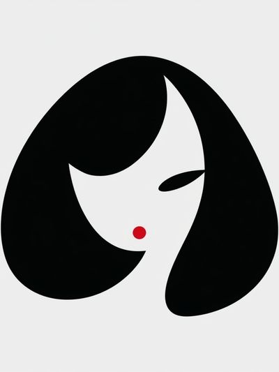 Minimalist Woman Face Poster. poster