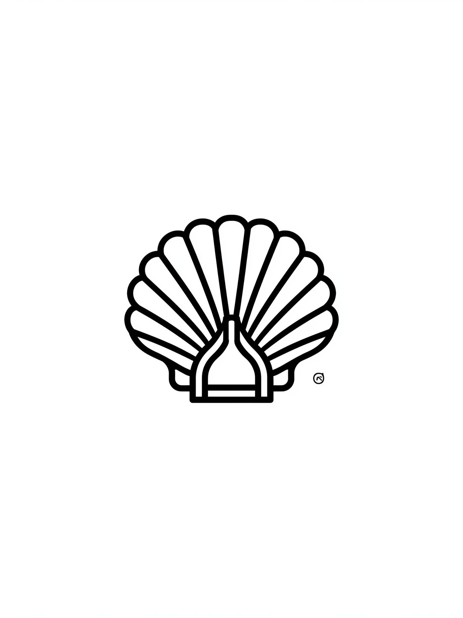 Shell Emblem Minimalist Print. poster detail