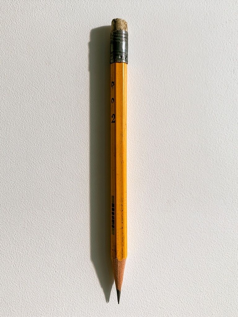 Yellow Pencil Minimalist Poster. poster — minimalist art