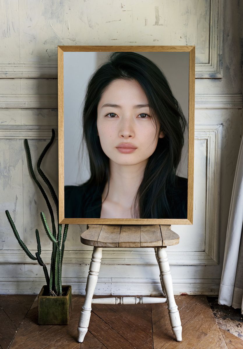 Minimalist Portrait Poster. — room view 1