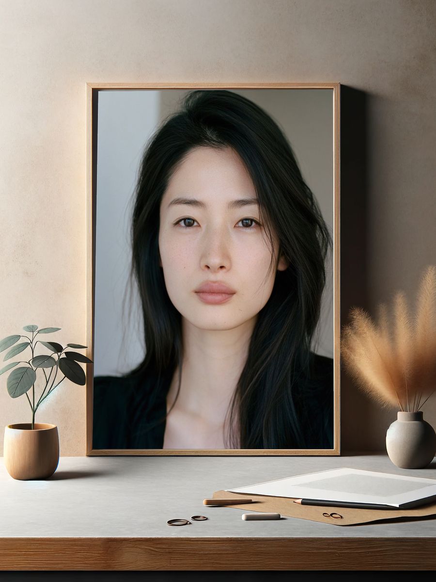 Minimalist Portrait Poster. — room view 2