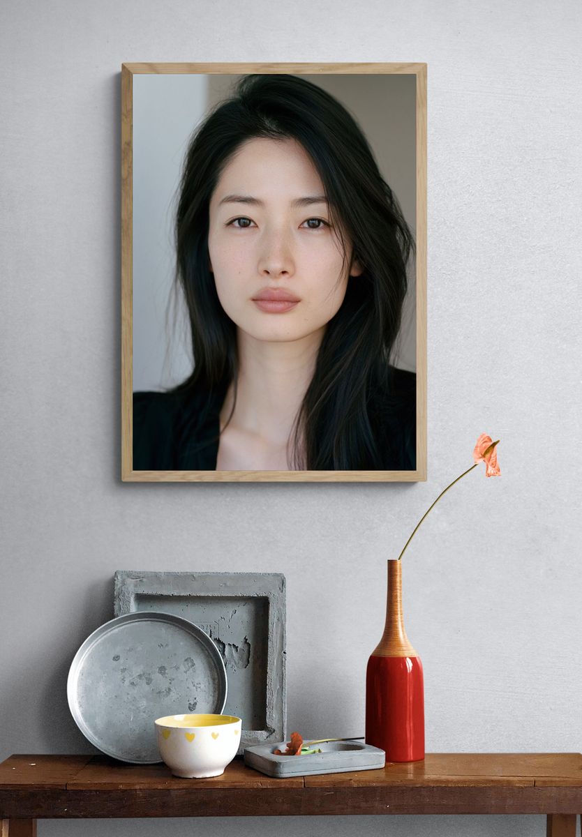 Minimalist Portrait Poster. — room view 3
