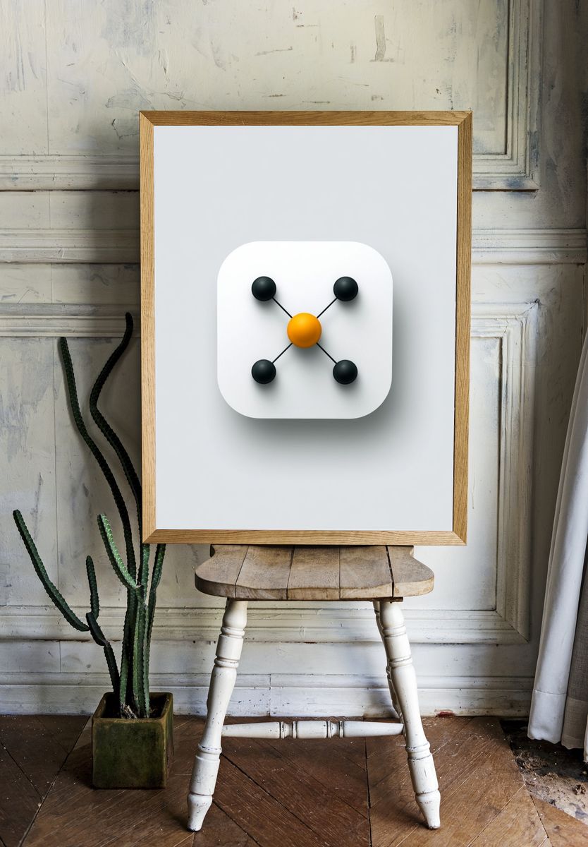 Molecular Orbital Minimalist Poster. — room view 1