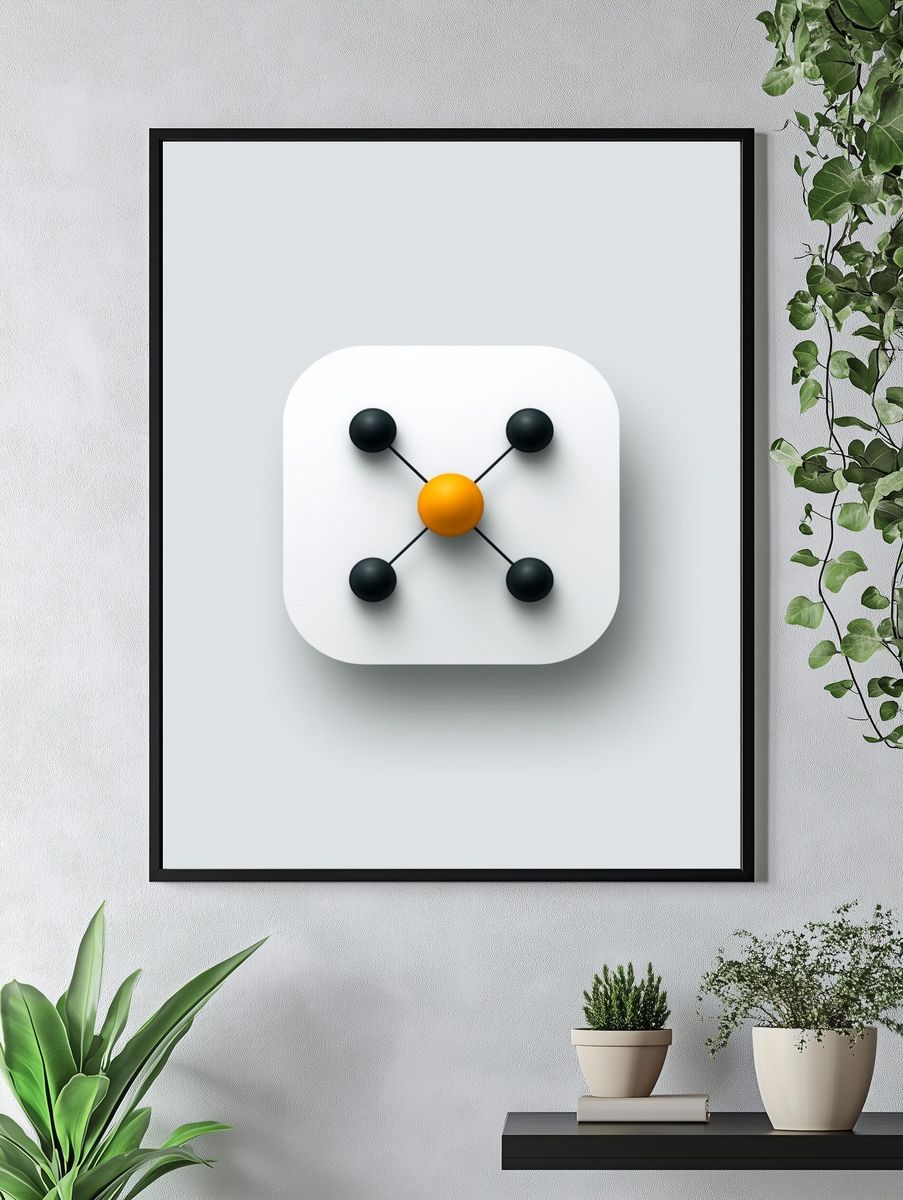 Molecular Orbital Minimalist Poster. — room view 4