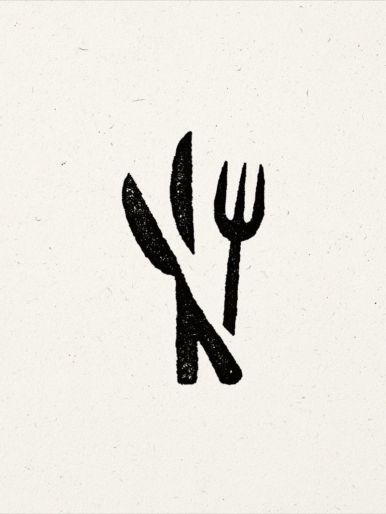 Minimalist Cutlery Line Art Poster. poster detail
