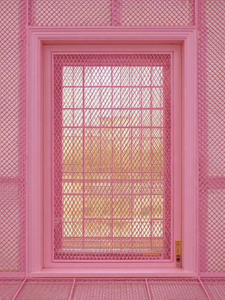 Pink Window — Minimalist Print. poster — minimalist art