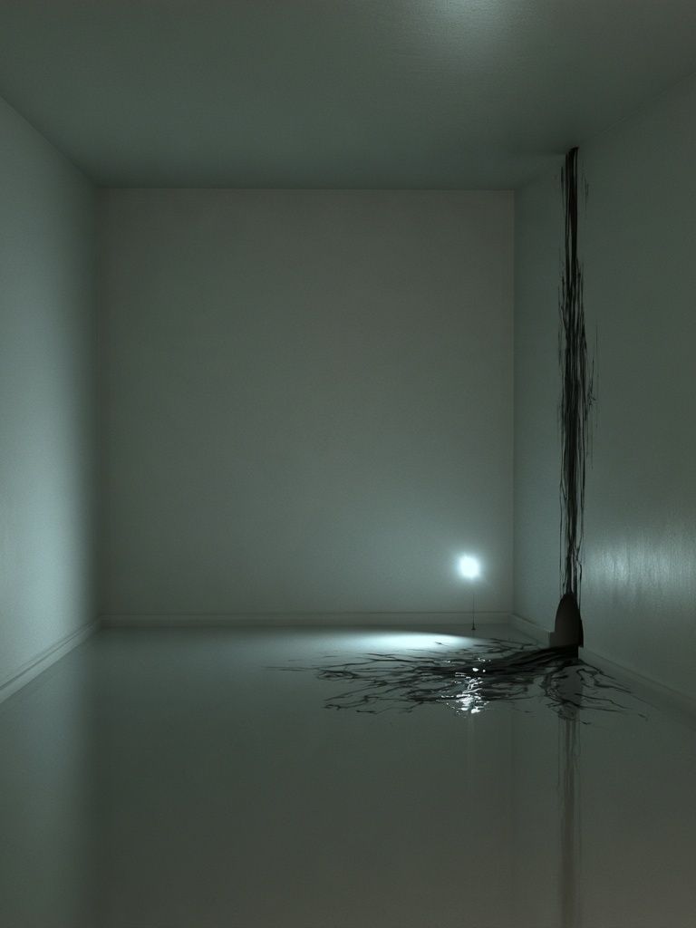 Minimalist Dark Room Print. poster detail
