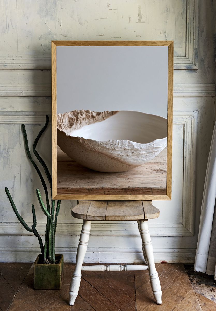 Organic Ceramic Bowl Print. — room view 1