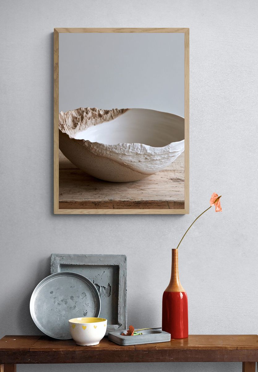 Organic Ceramic Bowl Print. — room view 3