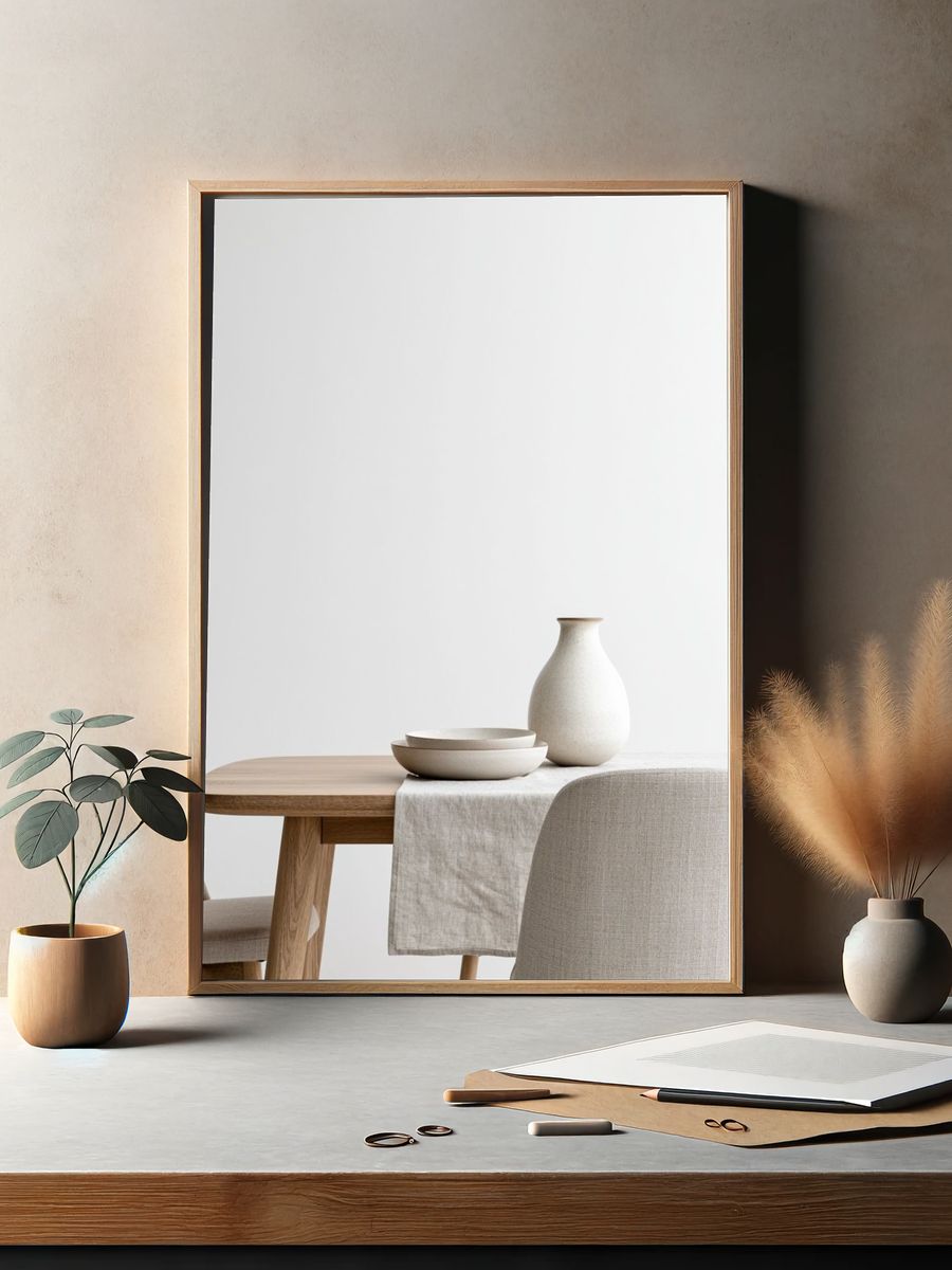 Minimalist Dining Table Print. — room view 2