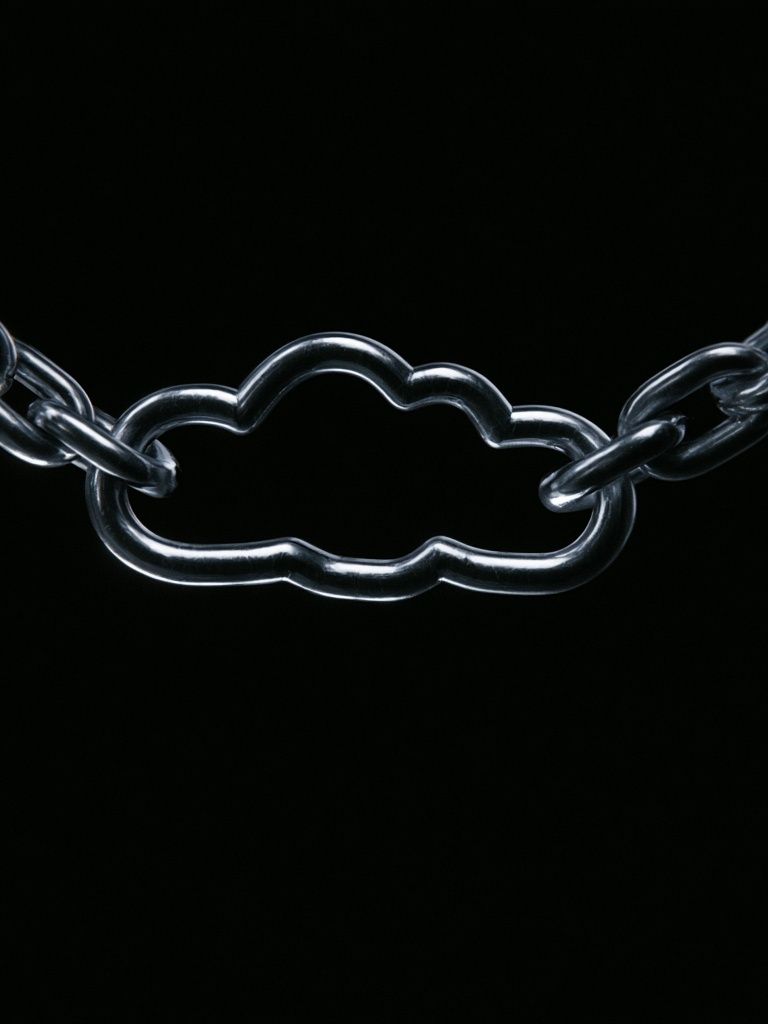 Cloud Chain Minimalist Print. poster detail
