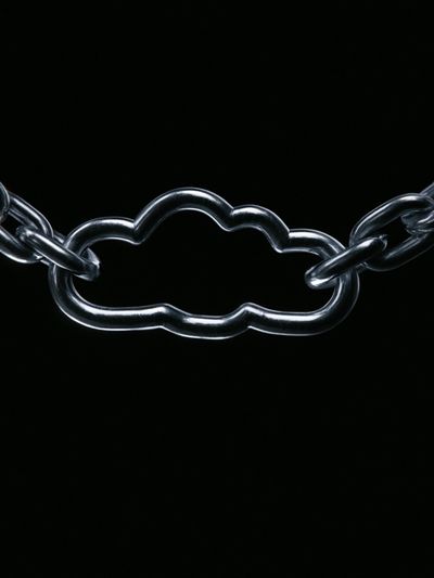 Cloud Chain Minimalist Print. poster