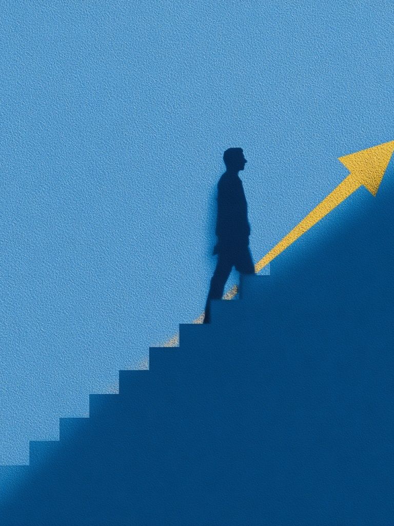 Upward Journey Minimalist Poster. poster detail