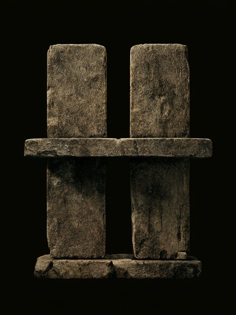 Stone Totem Minimalist Print. poster detail