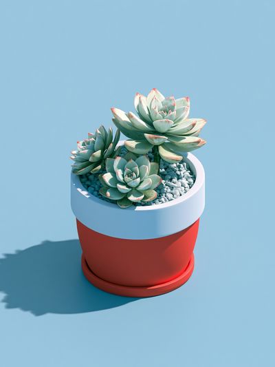 Succulent Pot Minimalist Print.