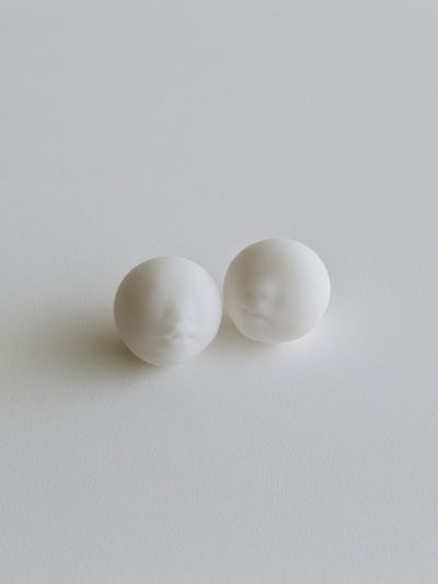 Minimal White Face Study Poster. poster