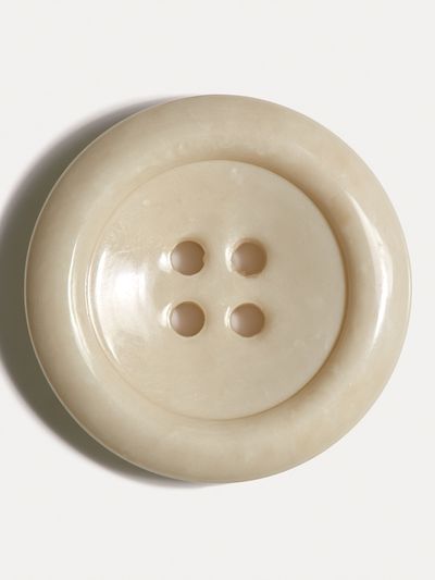 Minimal Beige Button Print. poster