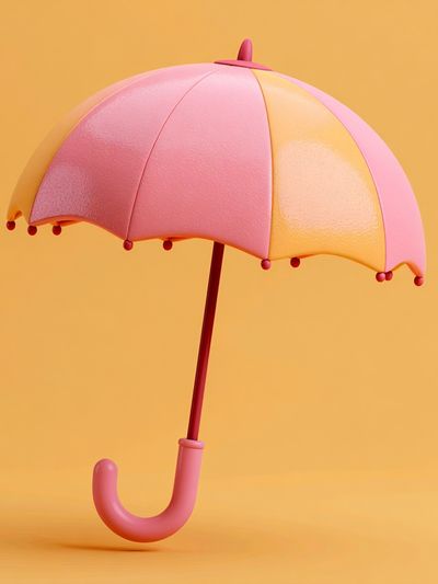 Pink Umbrella Minimalist Poster. poster