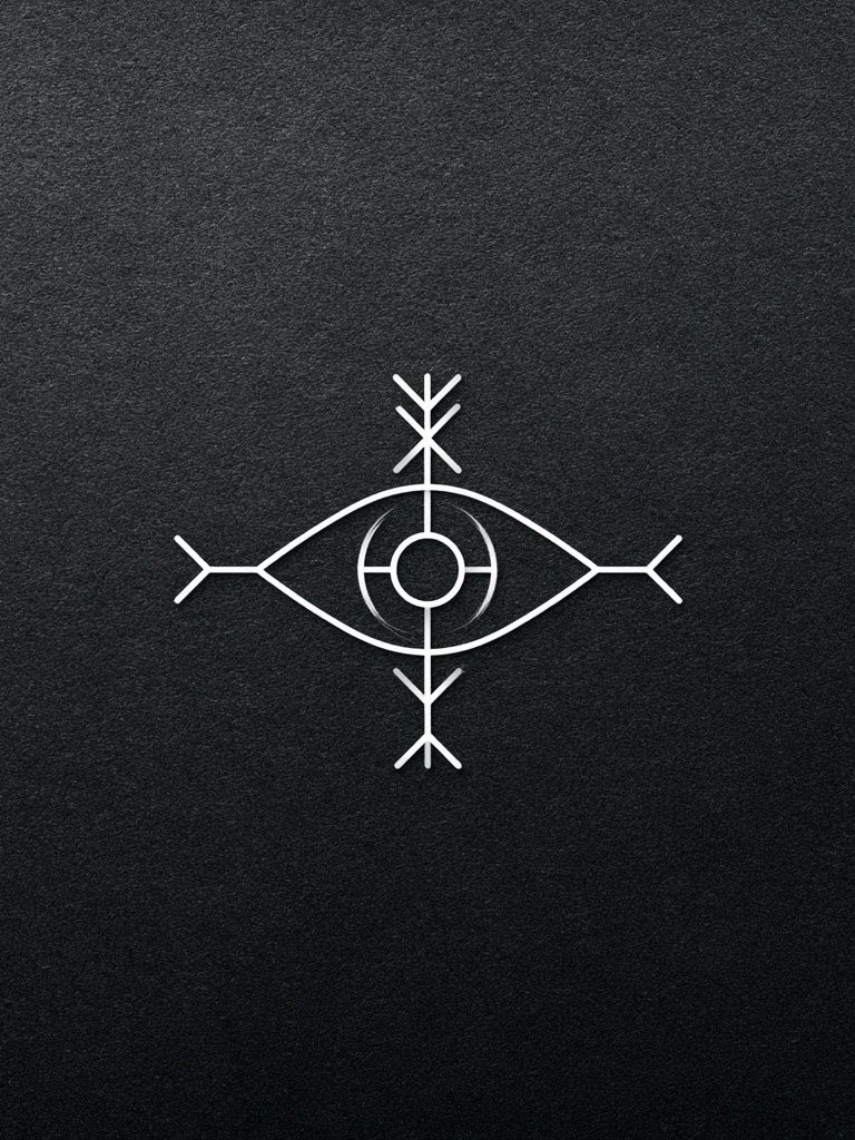 Runic Eye Minimalist Poster. poster — minimalist art
