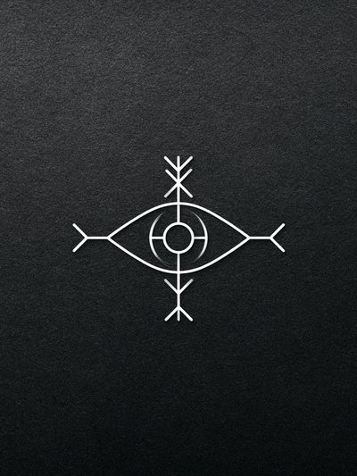 Runic Eye Minimalist Poster. poster