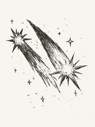 Celestial Starburst Minimalist Print.