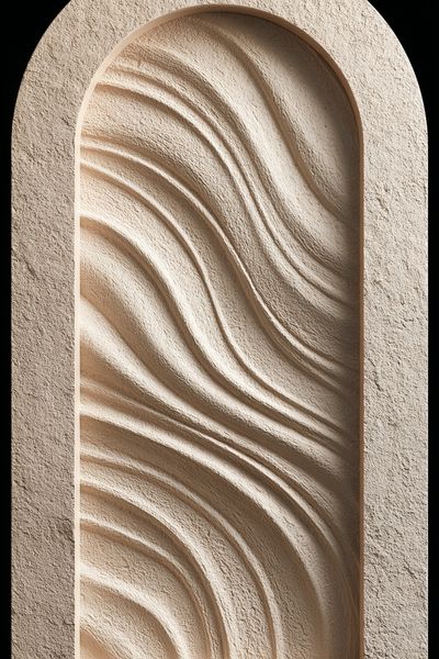 Textured Arch Relief Minimalist Print. poster