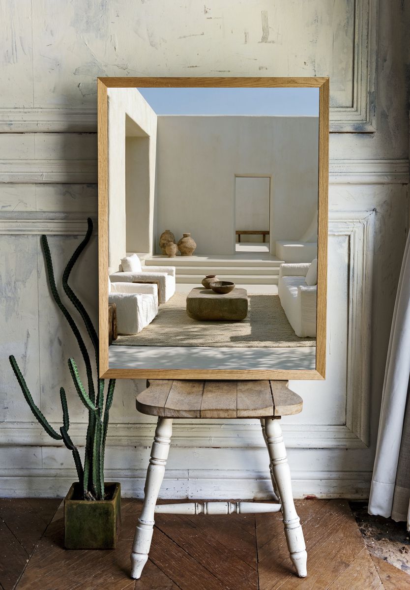 Minimalist Courtyard Interior Print. — room view 1
