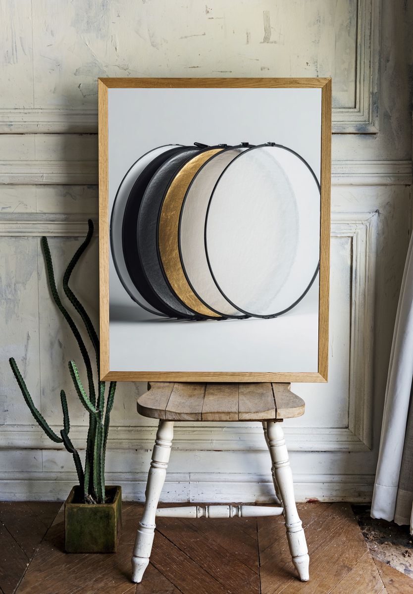Minimalist Drum Circles Print. — room view 1