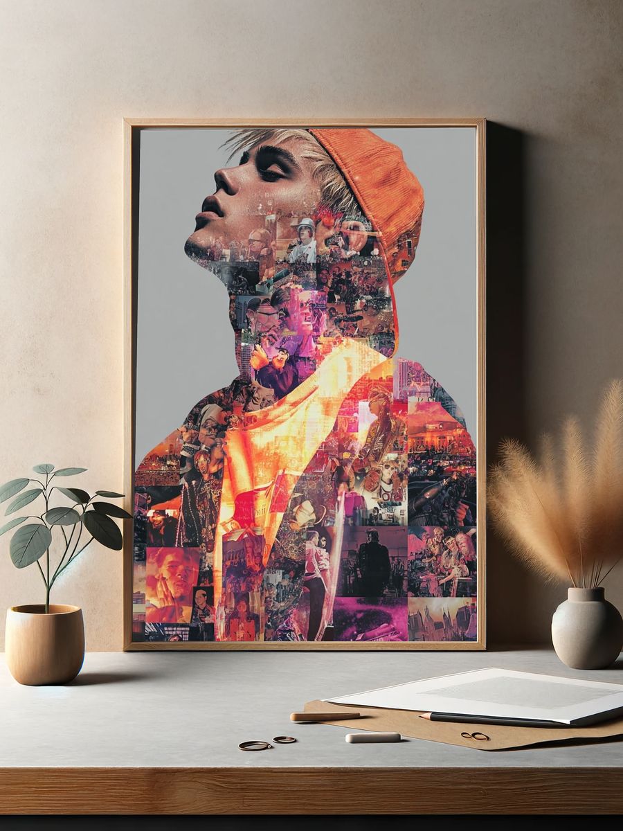 Music Icon Collage Poster. — room view 2