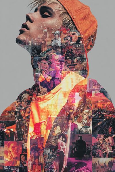 Music Icon Collage Poster. poster print