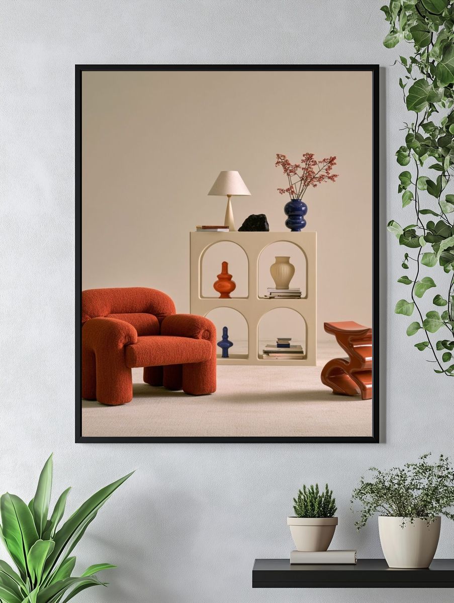 Modern Interior Still Life Poster. — room view 4