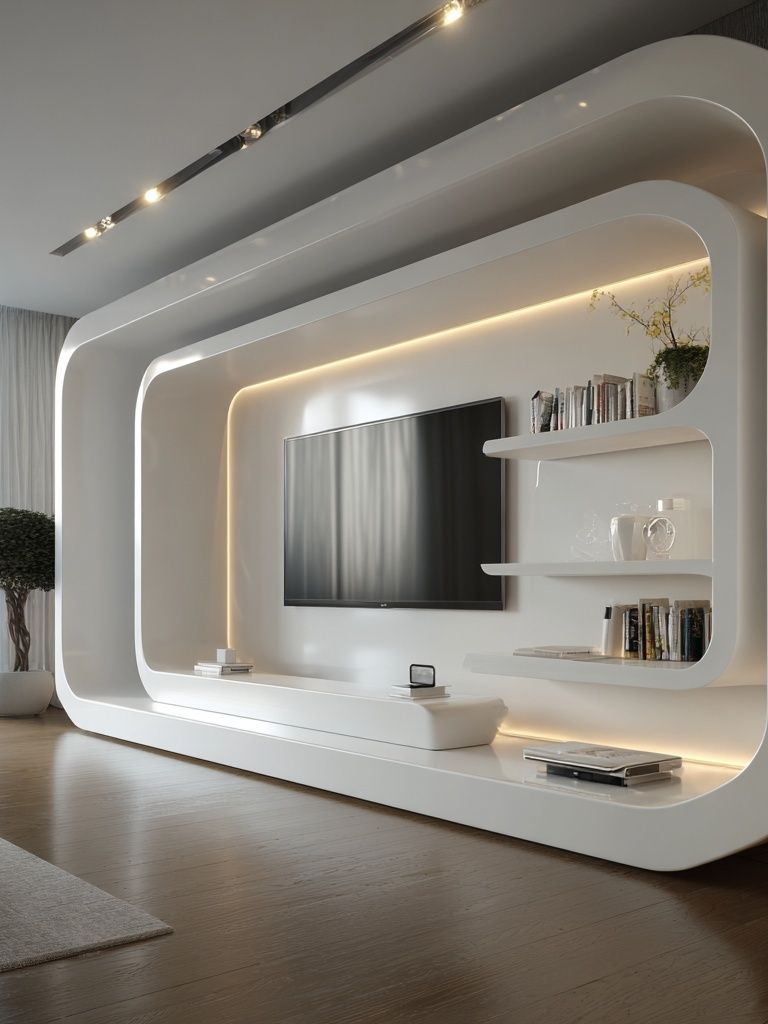 Modern Living Room Interior Photography Print. poster detail
