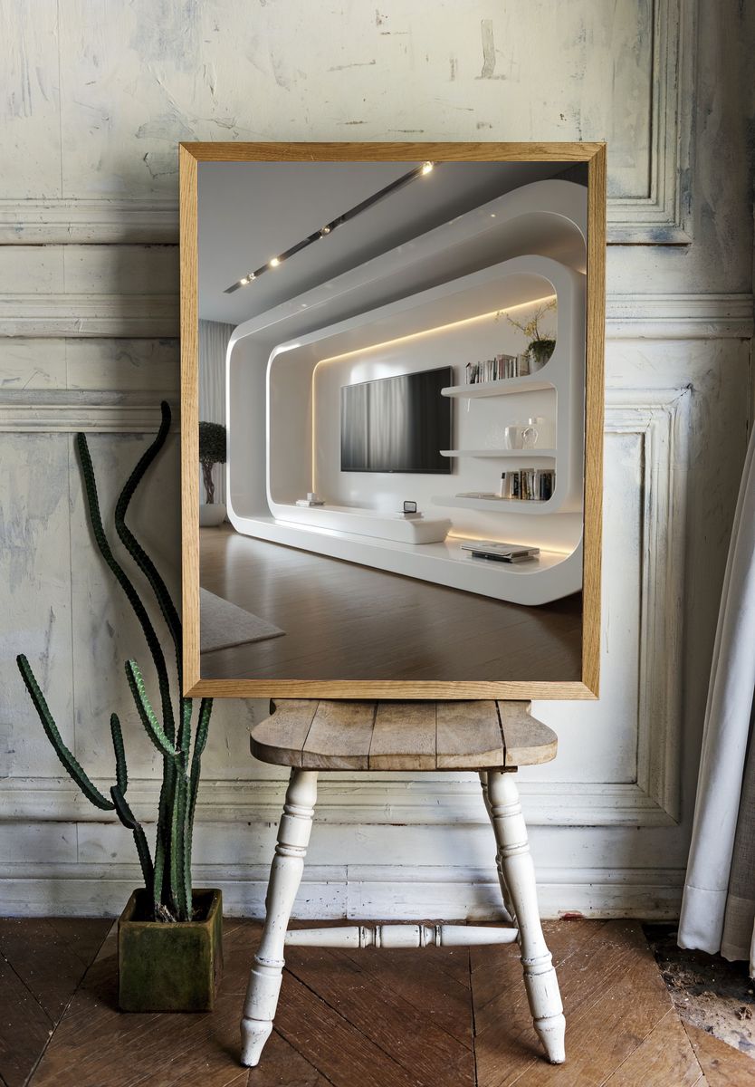 Modern Living Room Interior Photography Print. room preview